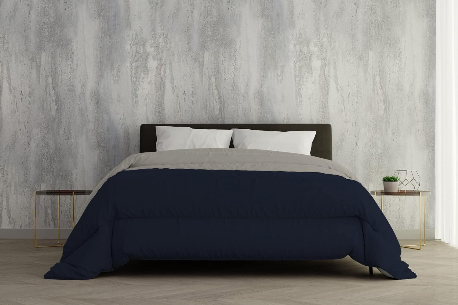 Italia Lenjerie de pat Plapumă de iarnă, gri deschis/gri închis, 2 locuri, 250 X 200 Cm Plapumi si pilote Naty Shop Blu Scuro/Grigio Chiaro 250 X 200 Cm