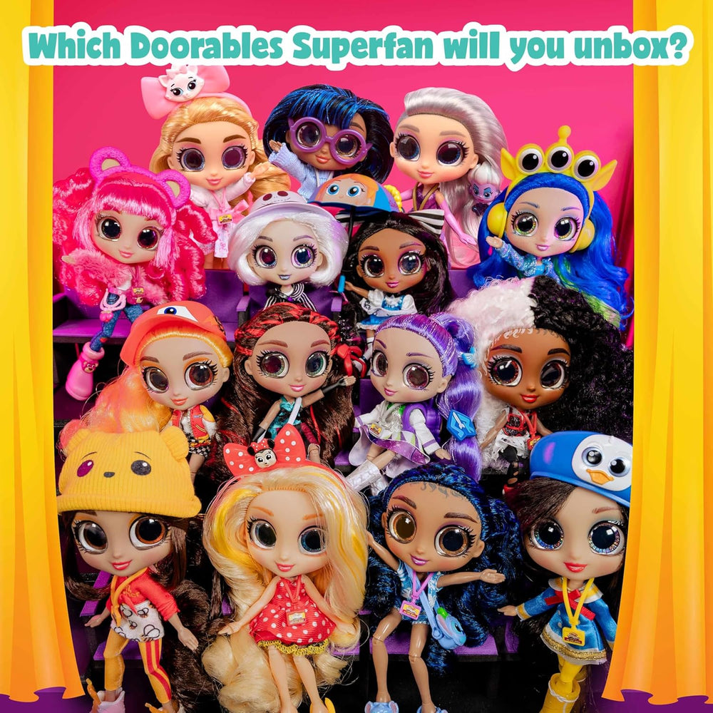 Disney Doorables Adoorbs Serie 1 Sammlerpuppen mit Zubehör, 14 cm, Fashion-Puppe, Spielzeug ab 5, Just Play