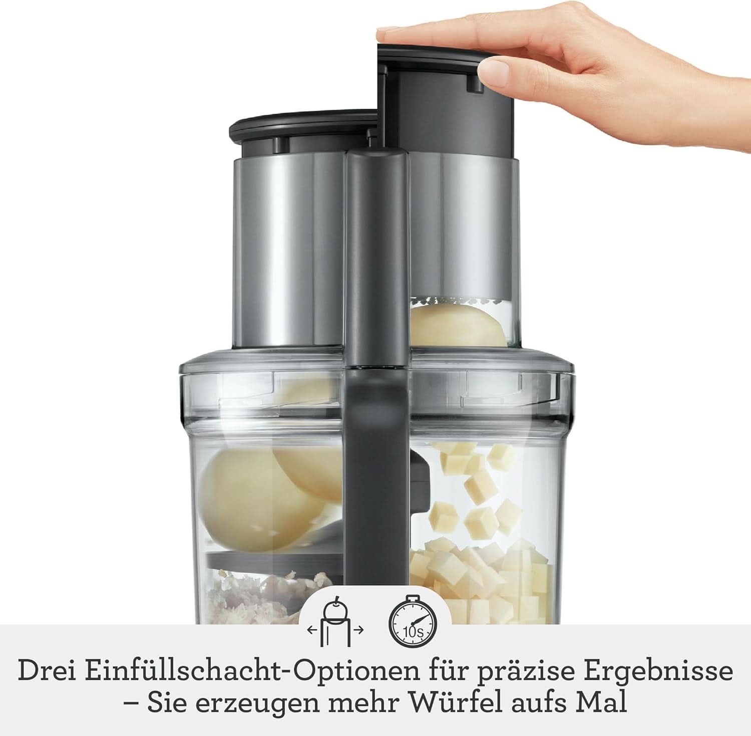 Sage Appliances SFP820 the Kitchen Wizz Peel Und Dice, Küchenmaschine, 2000 Watt Mother and Child Naty Shop