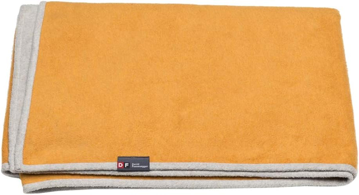 David Fussenegger Pamut takaró 150X200 cm Takaró színátmenetes mintával Bolyhos Ágyak és Takarók David Fussenegger Okker/világosszürke 135X200 cm