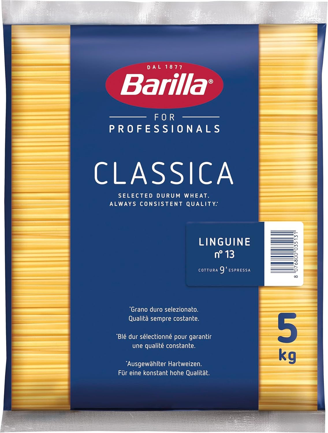 Barilla durumbúza tészta Bavette No. 13 – 5 kg