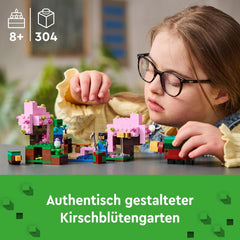 LEGO Minecraft cseresznyevirágos gyümölcsös játékkert, amit felfedezhetsz Napsütéssel, Szippantóval, Zombival és Méhekkel Ajándék fiúknak és lányoknak 8 éves 21260 építőkészletek Beuche den LEGO-Store