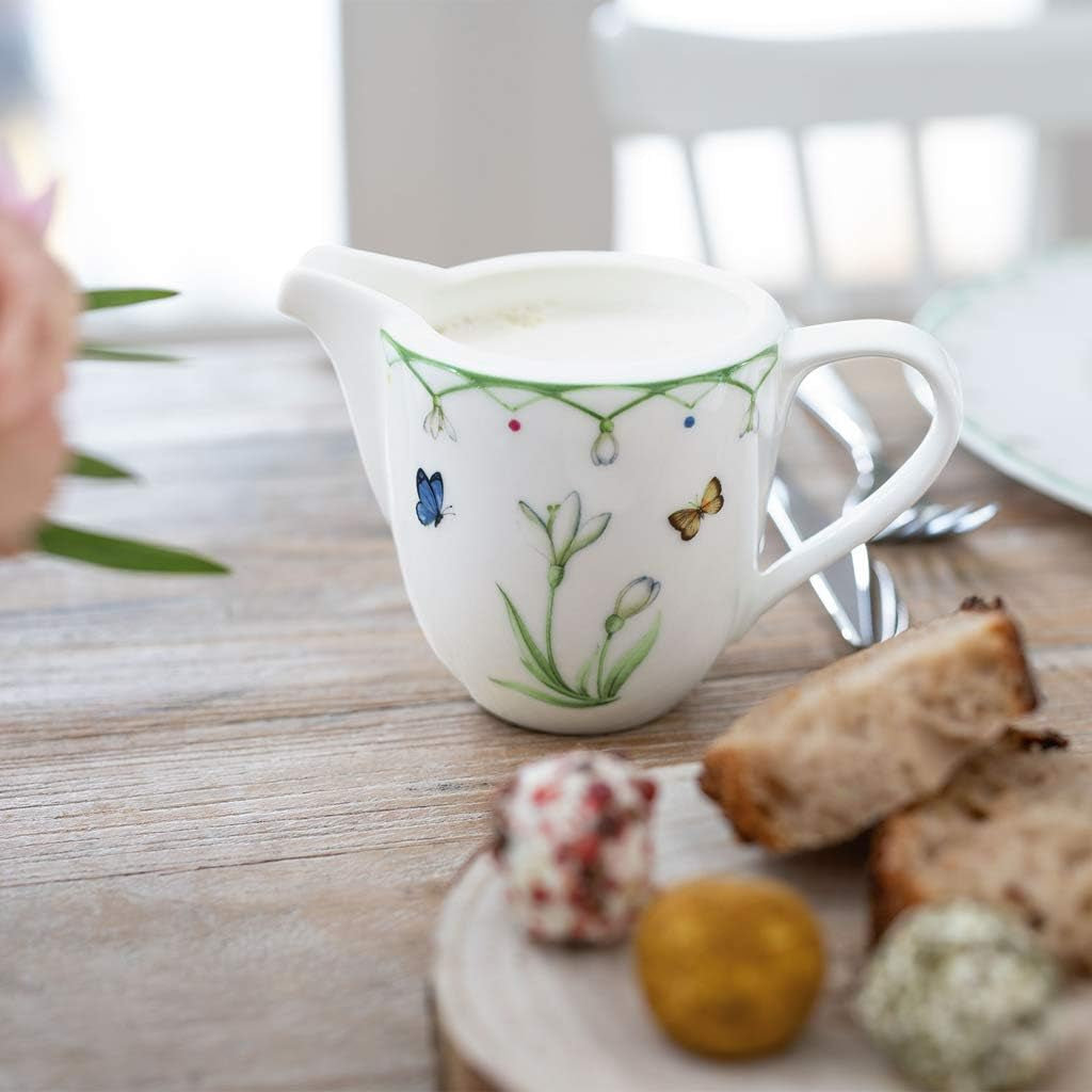 Villeroy & Boch Cană de lapte Colourful Spring, 280 ml, Porțelan Premium, Alb/Multicolor