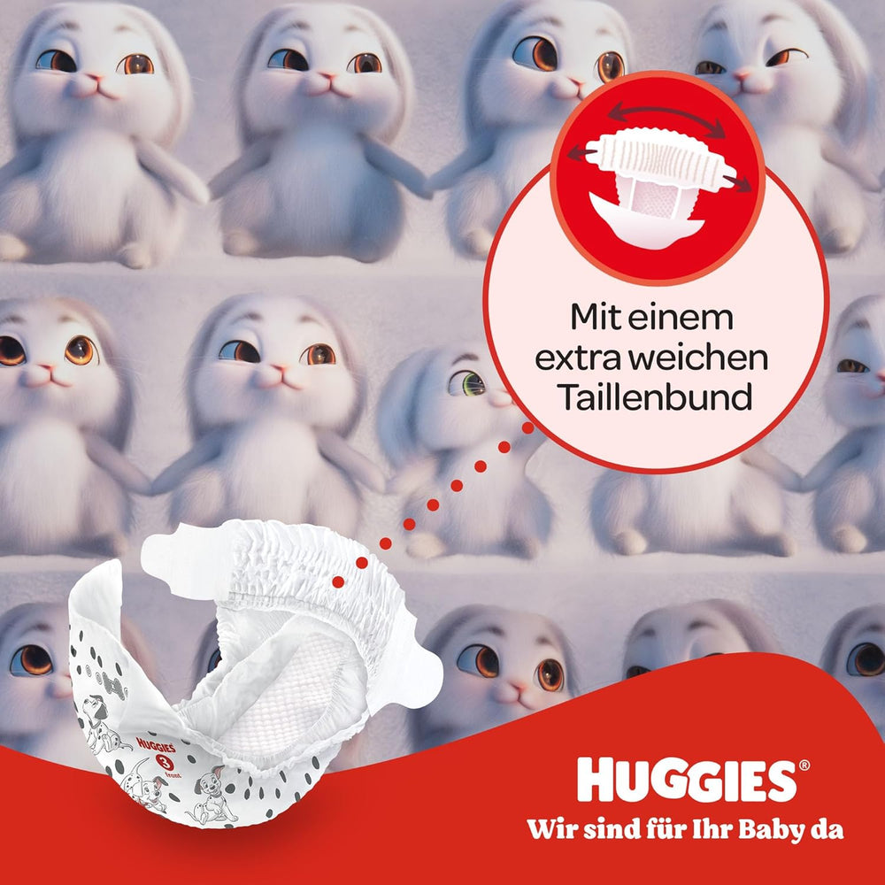 Huggies baba pelenkák Little Movers, Disney Design, 4-es méret, 150-es szám (3 x 50), havi doboz