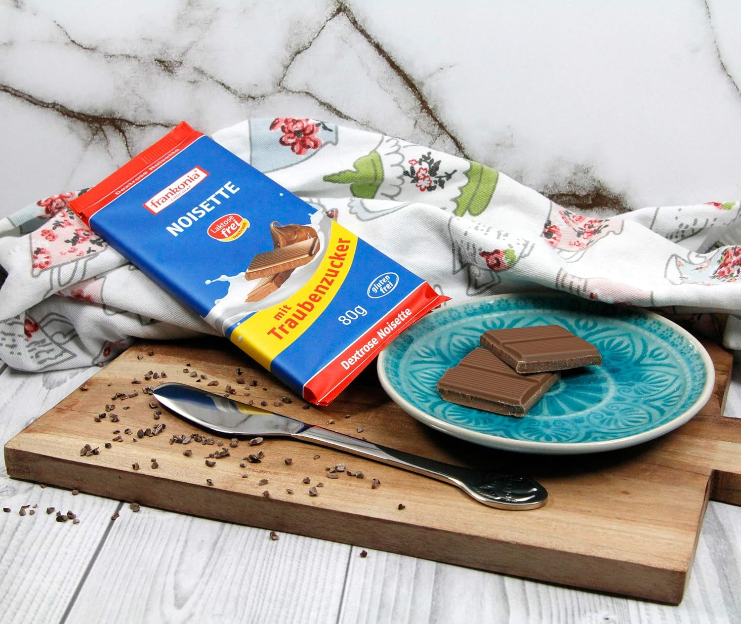 Frankonia Noisette cu ciocolată și dextroză, fără lactoză și gluten, 80 de grame