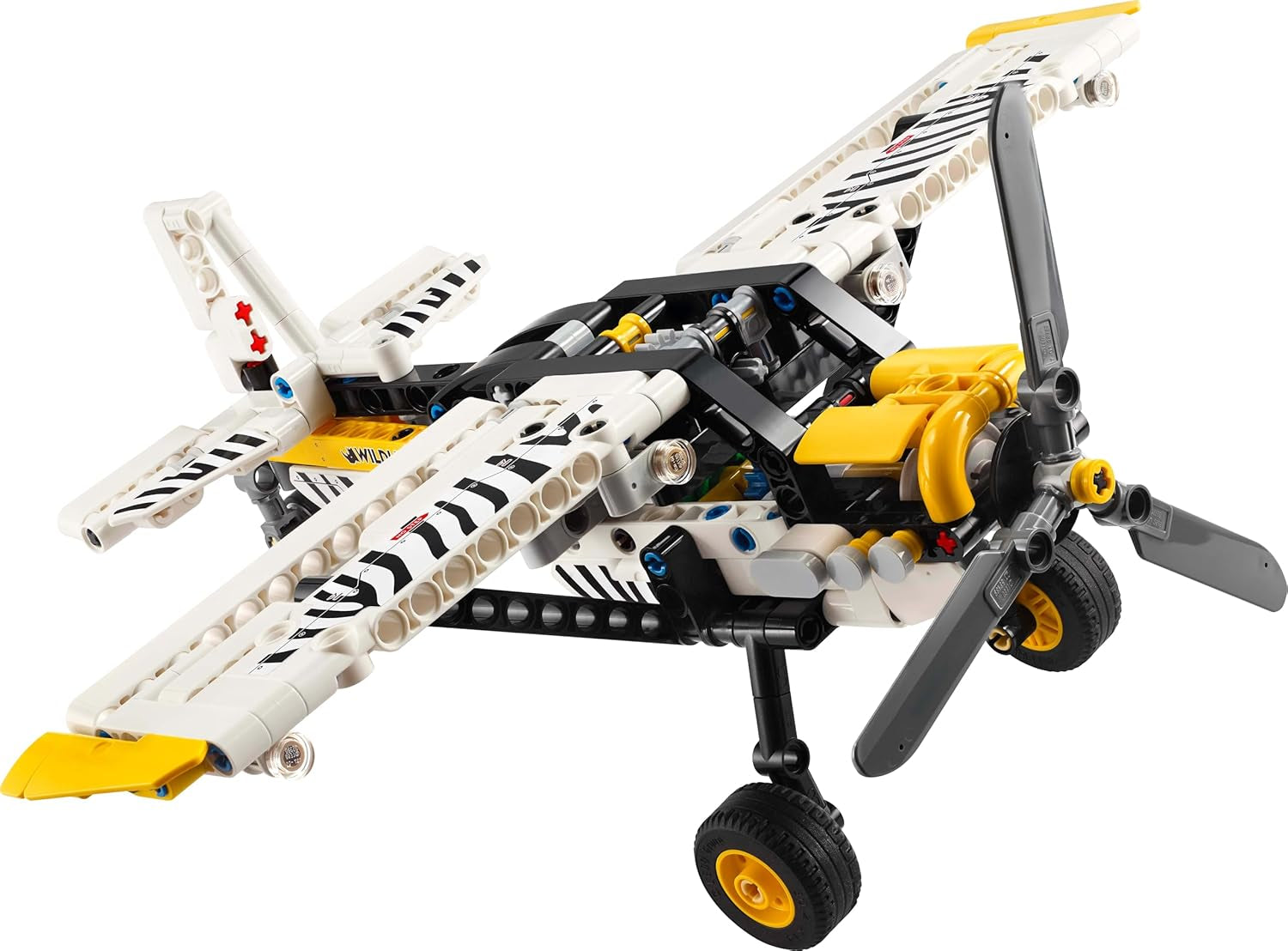LEGO Technic propeller repülőgép építőjáték gyerekeknek Ajándék fiúknak és lányoknak 8 éves 4 hengeres dugattyús motorral forgó propeller repülőgép modell 42198 építőkészletek Besuche den LEGO-Store