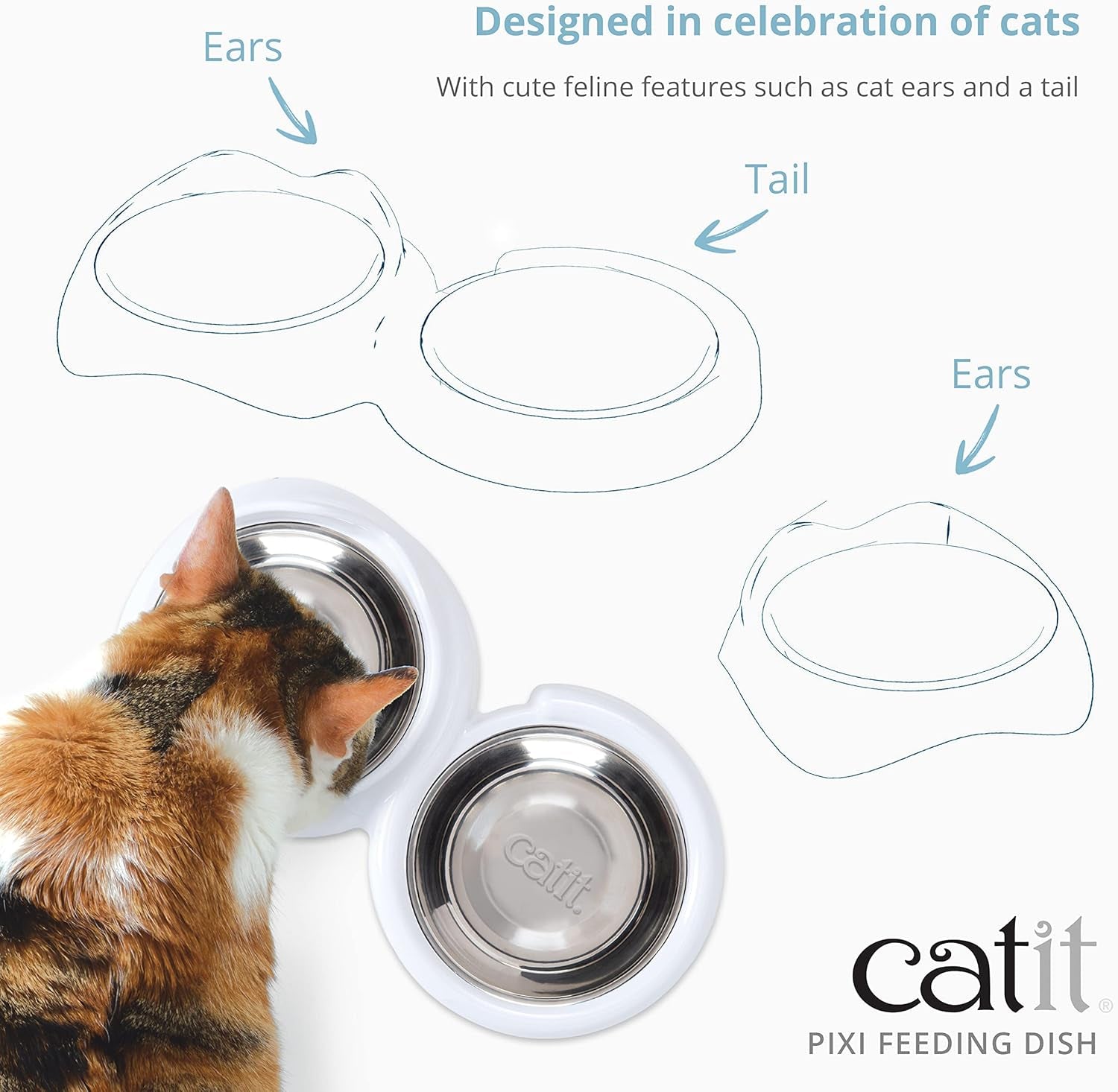 Catit PIXI Futternapf Einzel, weiß