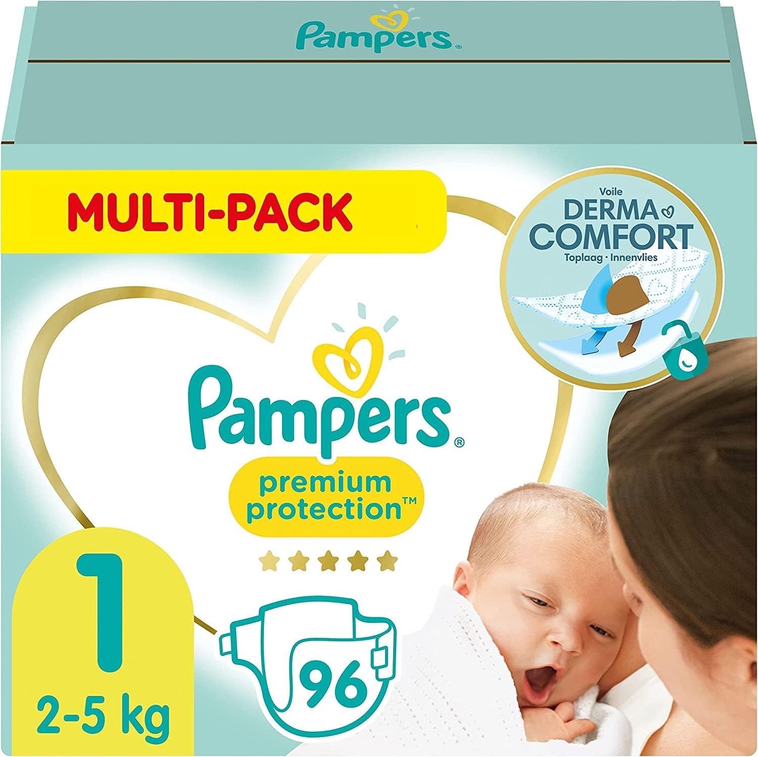 Pampers Premium Protection Size 6, 144 pelenka, 13kg-18kg, az első számú bőr- és szivárgás elleni védelem