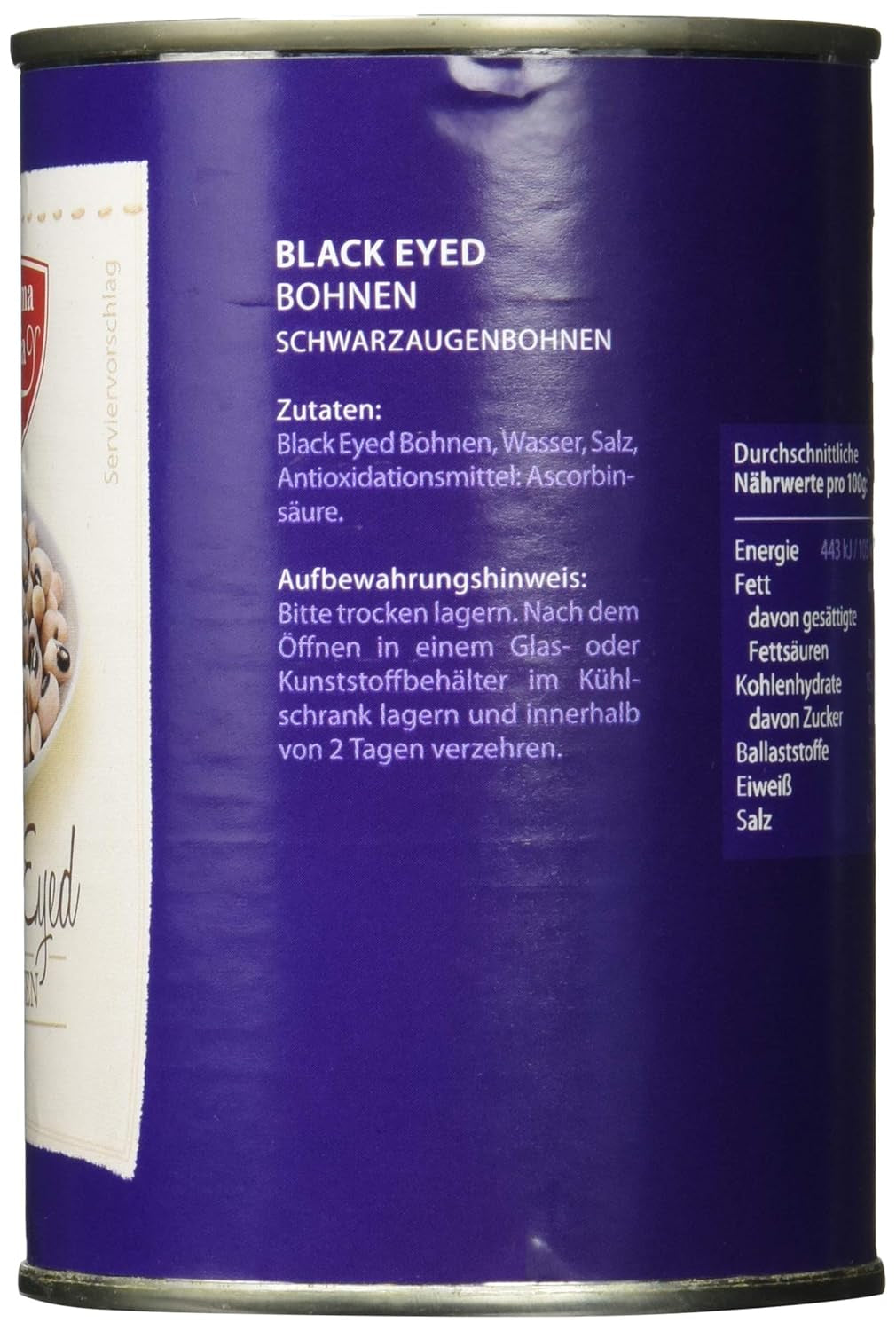 Black Eyed Beans 12 csomag (12 x 425 ml)