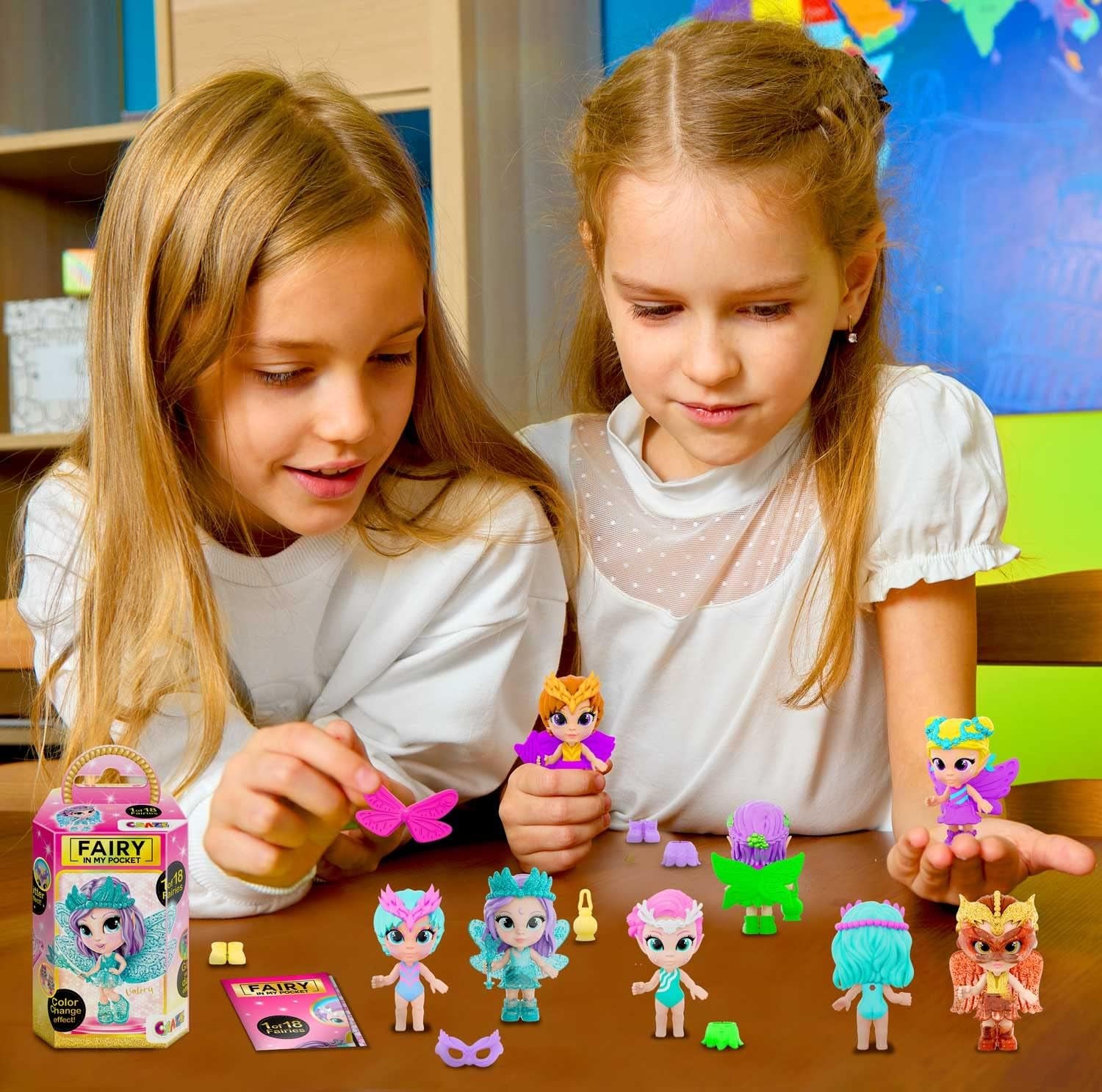Craze Fairy In My Pocket | Fee Puppe mit Flügel, Fee Spielzeug zum Sammeln mit Spezialeffekten wie Glitzer, Leuchten im Dunkeln und Farbwechsel