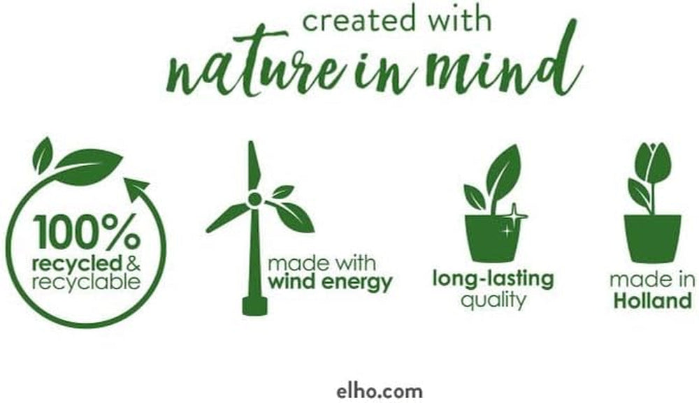 elho Green Basics Ghiveci pentru răsaduri 30 - Ghiveci pentru creștere și recoltare - Ø 30,0 x H 27,7 cm - Verde/Verde frunză