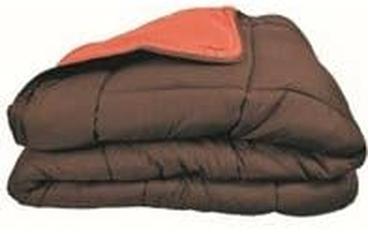 Couette CALGARY Ciocolată/Corail 140 Plapumi si pilote Naty Shop 140 X 200 Cm