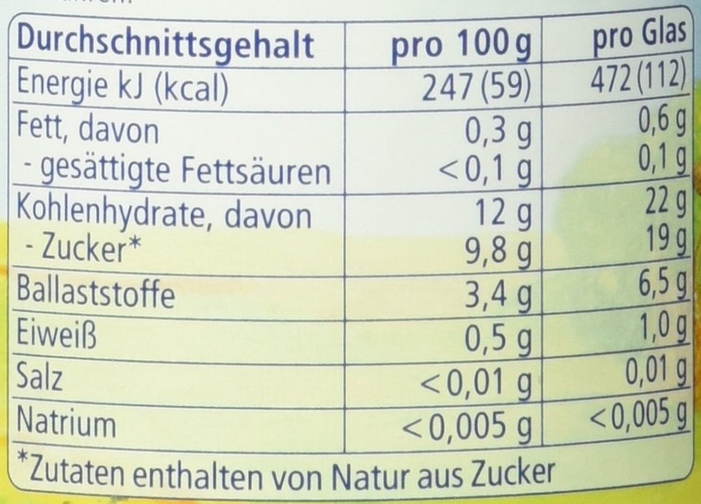 Bio körte áfonyával, 4 hónap után, 190g