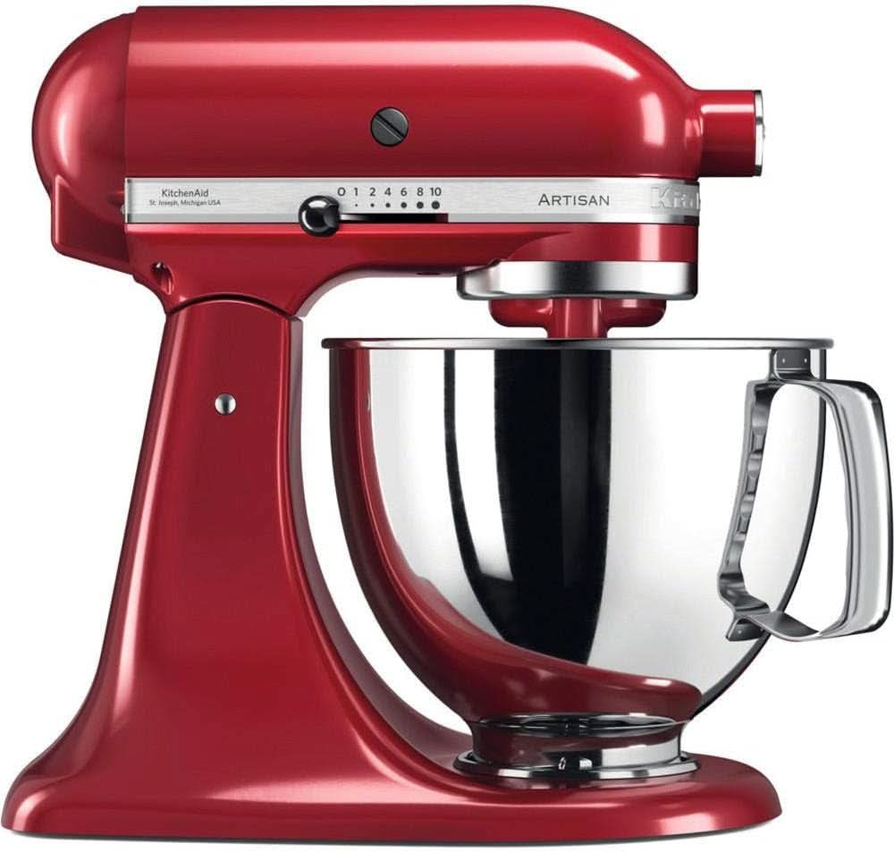 KitchenAid Artisan 5KSM125EER edénykeverő, 300 W, 4,8 literes Naty Shop Imperial Red