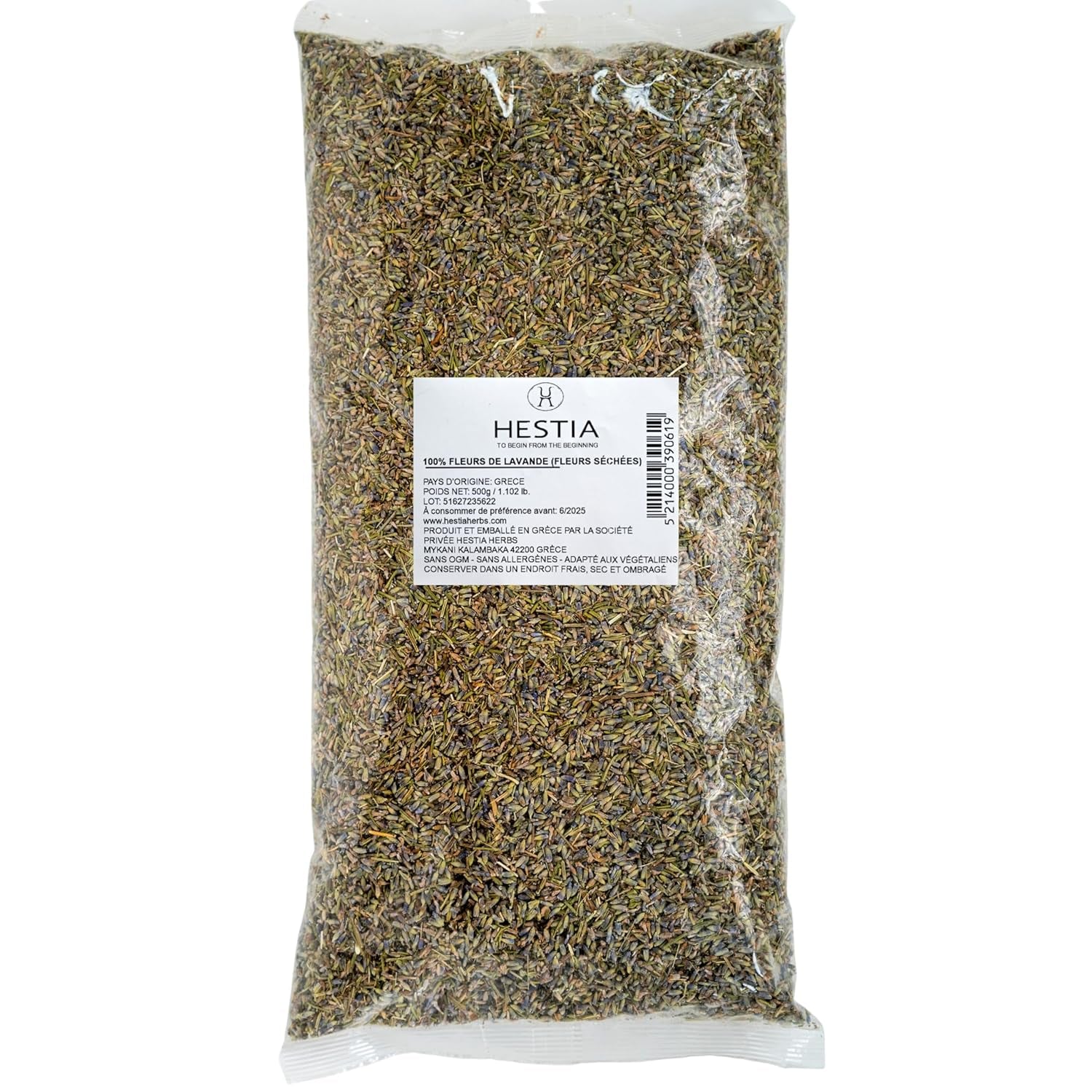 Hestia Herbs Griechischer getrechtenter Oregano 500 g, Allergenfrei – Vegán – GVO-frei