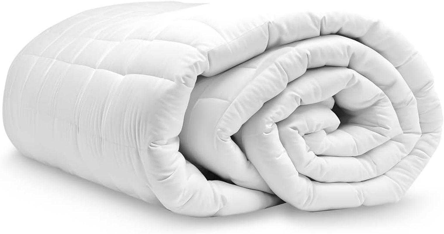 Plapumă din fibre, 250 G, microfibră, moale, mătăsoasă, pentru paturi cu 100, 105 și 110 cm, alb, 180 X 220 cm Plapumi si pilote Naty Shop