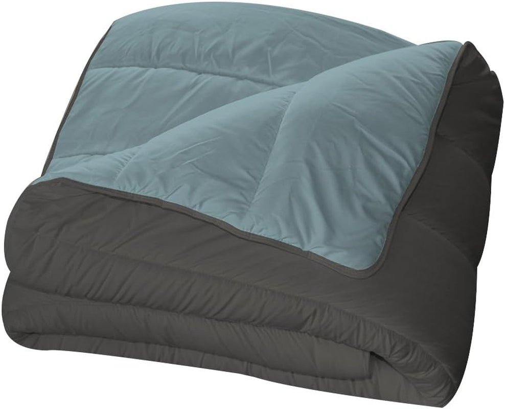 Bleu Câlin bicolor kifordítható paplan 2 személyes, mikroszálas, bordó/borsos, 220X240 cm Paplanok és paplanok Naty Shop Grafit/Gleccser 220 X 240 Cm