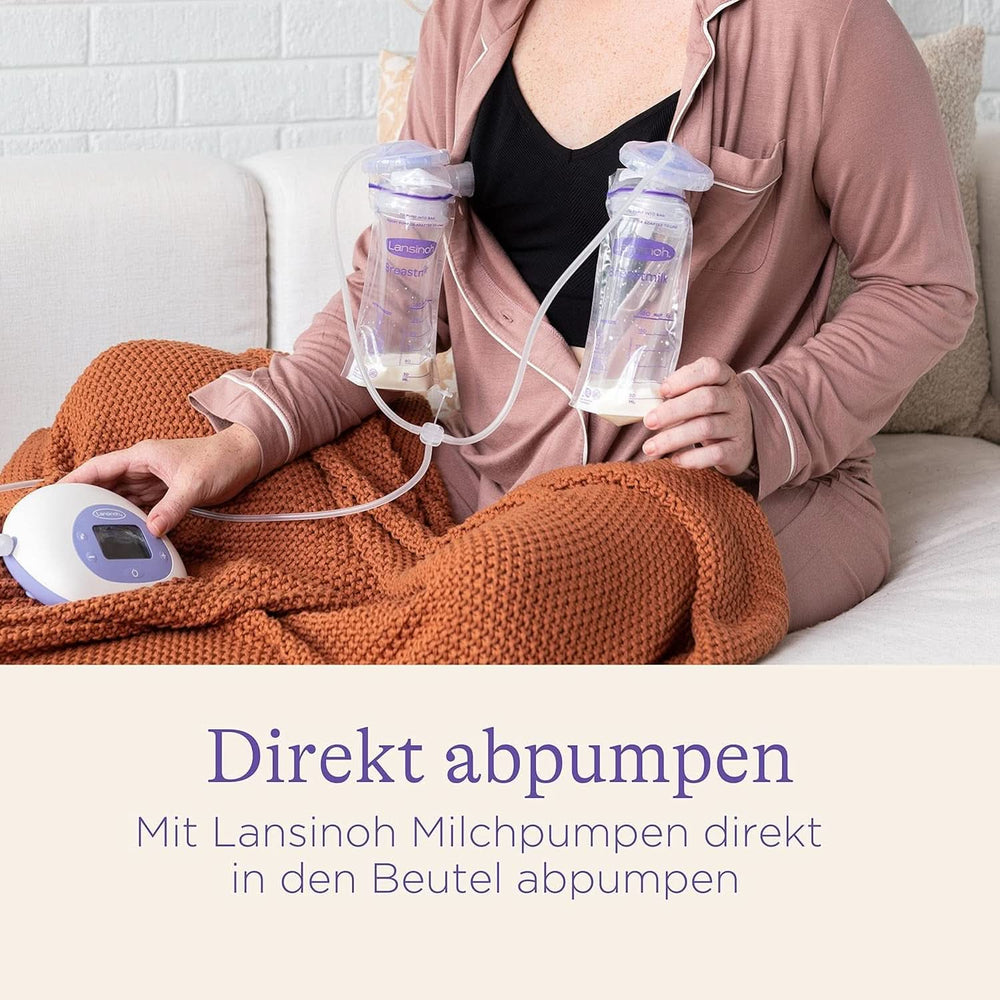 Lansinoh Muttermilchbeutel - 25 Stück - Zum Sicheren Aufbewahren Und Einfrieren Von Muttermilch - Hygienisch & Platzsparend Kiegészítők Élelmiszer és szoptatás Bebe Naty Shop