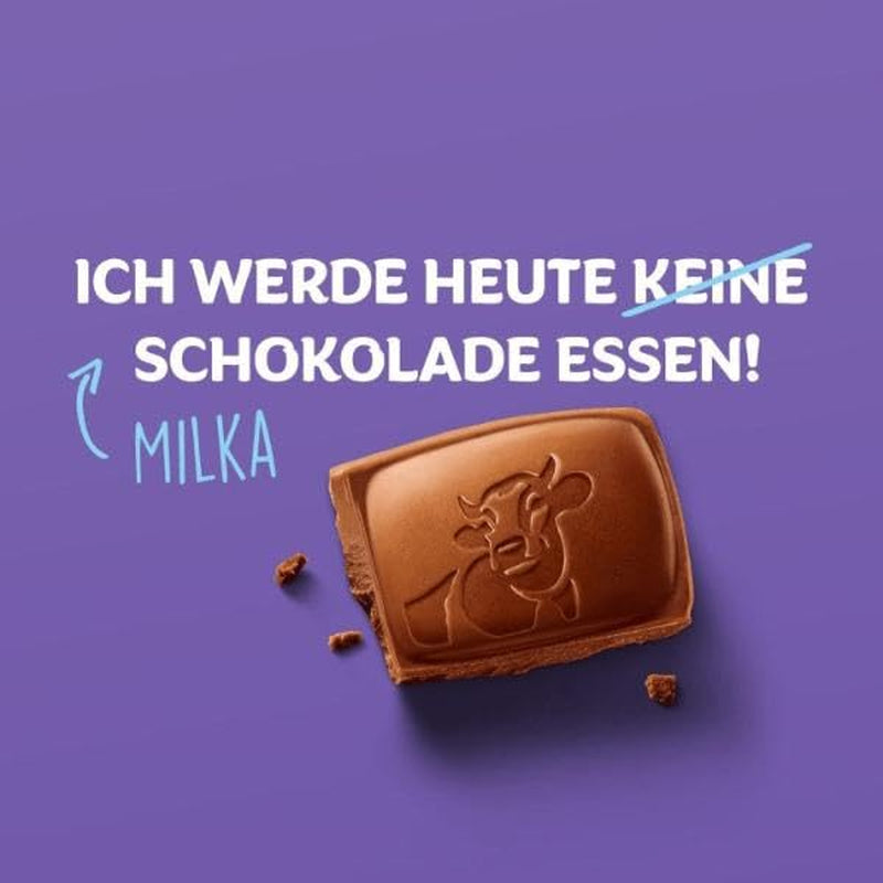 Milka Naps Mix – Mini csokoládé négyzetek 4 féle készletben: alpesi tej, eper, mogyoró, kakaós krém – 1 x 1kg