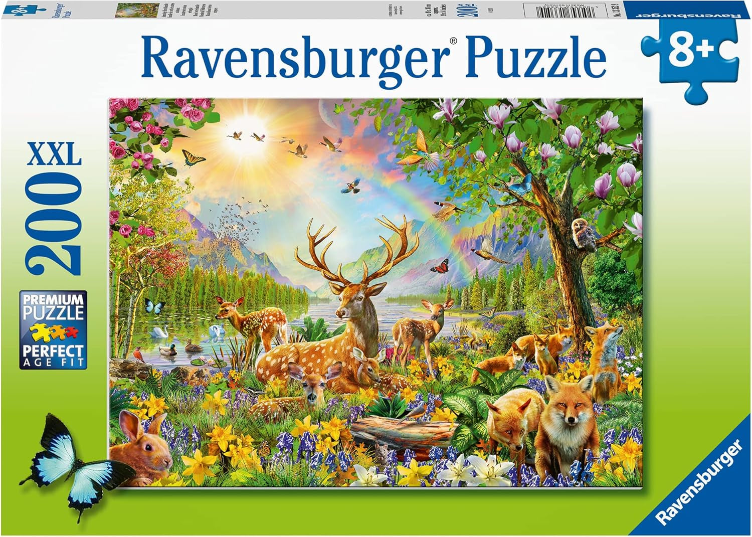 Ravensburger Puzzle jigsaw pentru copii - 13352 Familie de căprioare grațioase - puzzle jigsaw de 200 de piese pentru copii cu vârsta de 8 ani și peste Puzzle Naty Shop Titlu implicit