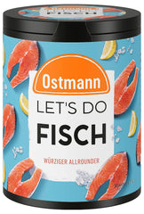 Ostmann Gewürze – Csináljuk a Fisch Allroundert | Gewürzsalz für Bratfisch, Flammlachs und Meeresfrüchte | Würziger Allrounder mustárral, citrommal és kaporral | 85 g Metalldose recyclebarban
