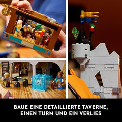 LEGO Ideas Dungeons & Dragons: The Saga of the Red Dragon, Építőkészlet felnőtteknek, Dungeons and Dragons Ajándékötletek rajongóknak, Fantáziaépítő készlet, Kreatív tevékenység 21348 Építőkészletek Besuche den LEGO-Store