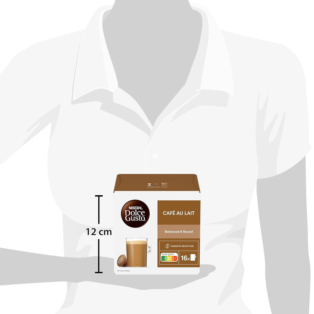 NESCAFÉ DOLCE GUSTO Café au Lait Kaffeekapseln 6er Pack (6 x 16 Kapseln)