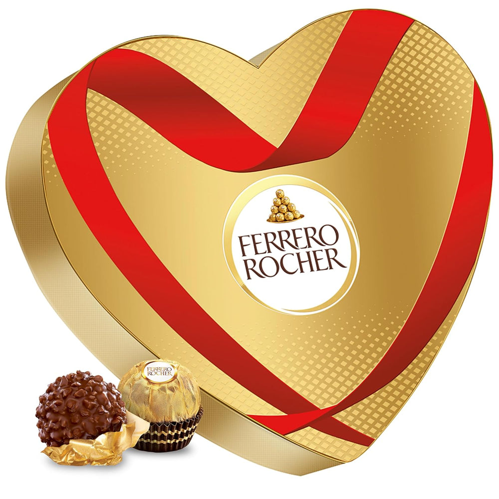 Ferrero Mon Chéri Heart - Valentin napi csokoládé ajándék neki és neki - Ropogós csokoládé, gyümölcslikőr és ízesített cseresznye - Valentin napra, anyák napjára és húsvétra - 1 csomag 147g