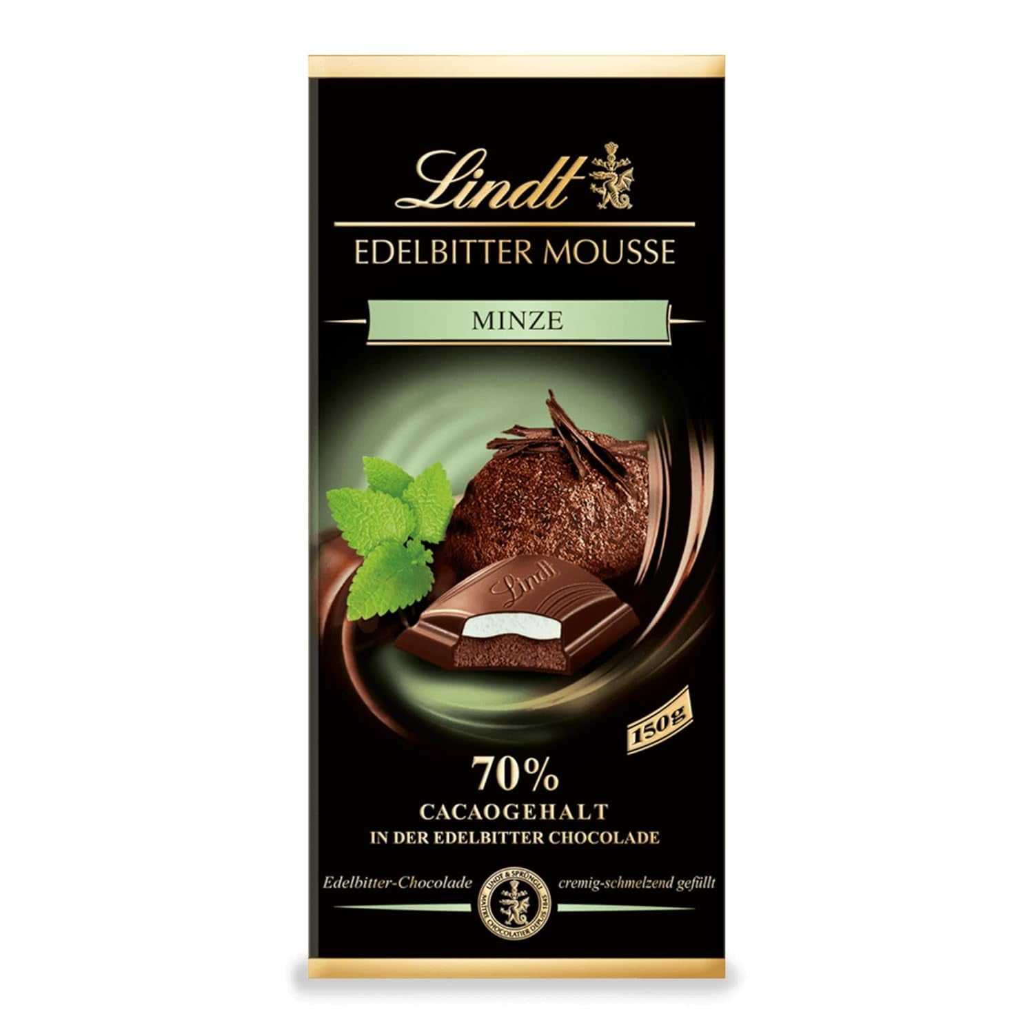 Lindt étcsokoládé hab chilivel és cseresznyével | Rúd 150g | 70%-os kakaótartalommal, étcsokoládé mousse töltelékkel és cseresznye chilivel | Csokoládé | Étcsokoládé