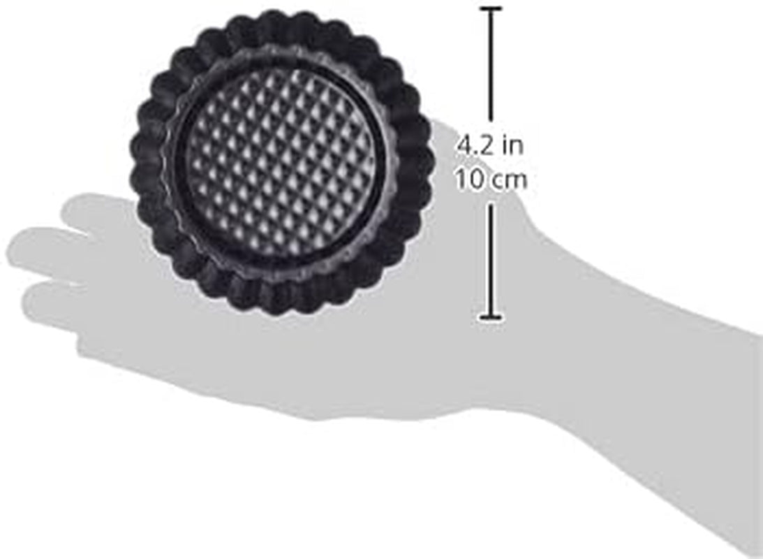 EREDETI KAISER Classic Obstbodenform 28 cm, Obstkuchenform, Gleichmäßige Bräunung & Classic Mini Torteletts 6 Stück, Tartelette Förmchen 10 cm, Tarteform Klein, Tortelettförmchen Antihaftbeschichte Sütőformák és tálcák Naty Shop