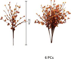 Herbstbeeren-Plektren (Rote Orangefarbene Beeren Und Blätter)