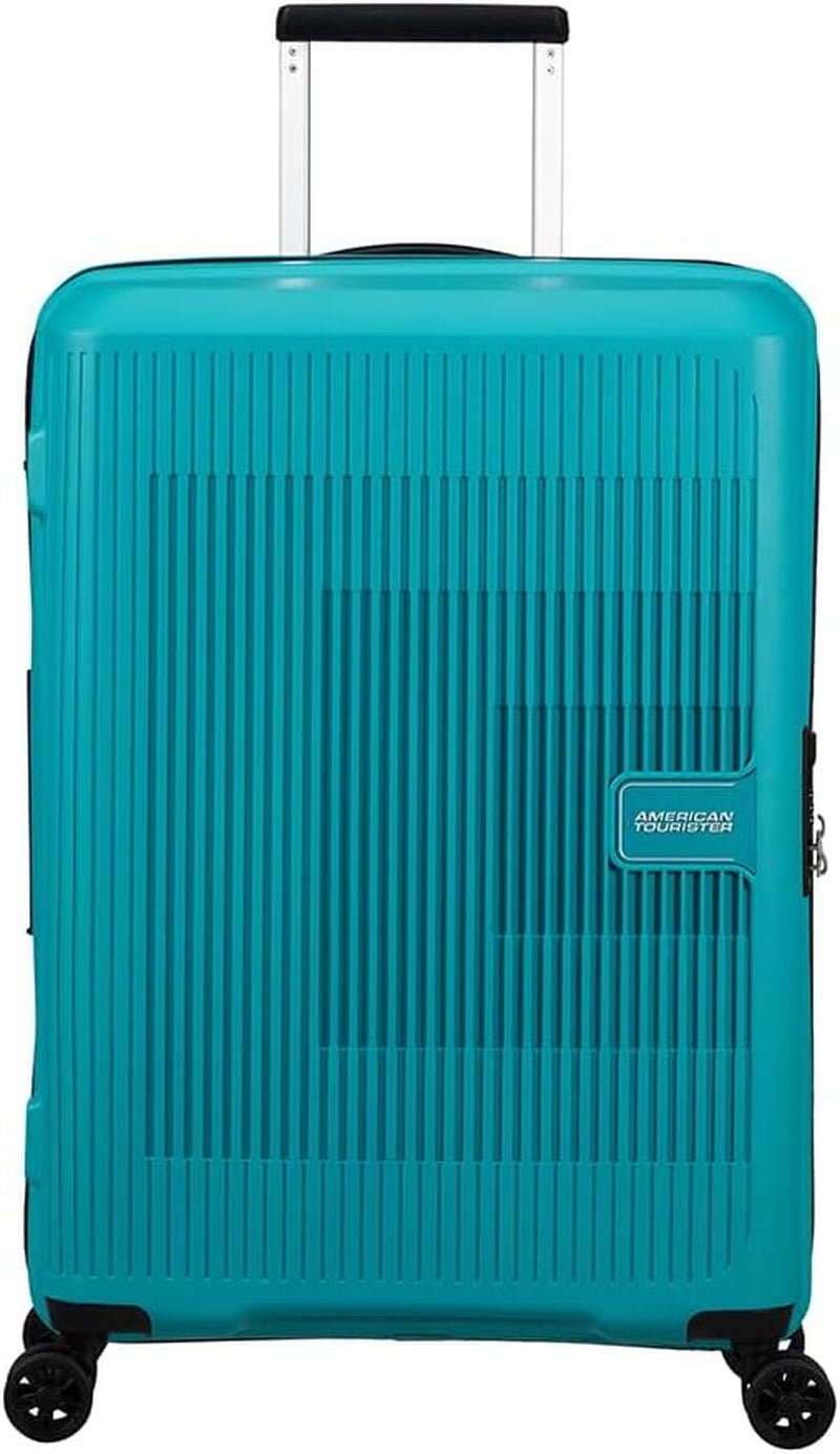 American Tourister Aerostep - Spinner L, Valiză extensibilă, 77 cm, 101.5/109 L, Portocaliu (Portocaliu aprins) Bagaje și echipament de călătorie Naty Shop Turcoaz (turcoaz tonic) M (67 Cm - 66.5/72.5 L)