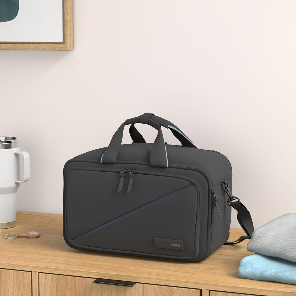 American Tourister Take2Cabin - Geantă de voiaj Ryanair 3-Way, 40 cm, 25 L, negru (negru) Bagaje și echipament de călătorie Naty Shop