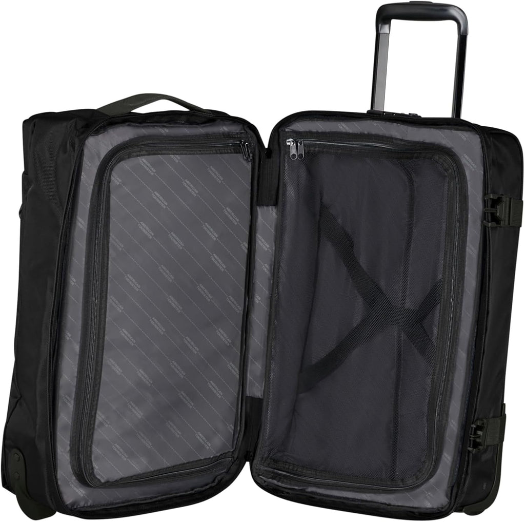 American Tourister Urban Track - Geantă de voiaj cu 2 roți, 55cm, 55L, negru (Asphalt Black) Bagaje și echipament de călătorie Naty Shop