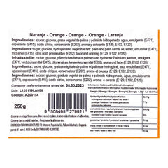 Azucren - Azudant - Roll fondant - Ușor de utilizat, neted, flexibil, moale și pliabil - Perfect pentru decorarea torturilor, halal, kosher - Fără gluten - 250G (Orange) Pasta de zahar Naty Shop