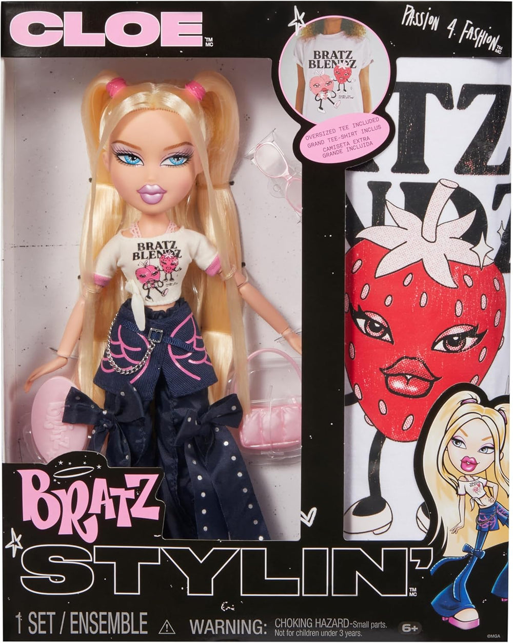 Bratz Stylin' Jade - Modepuppe mit T-Shirt um Gestalten für Dich, beleértve a kiegészítőket, Niedliches Spielzeug für Mädchen