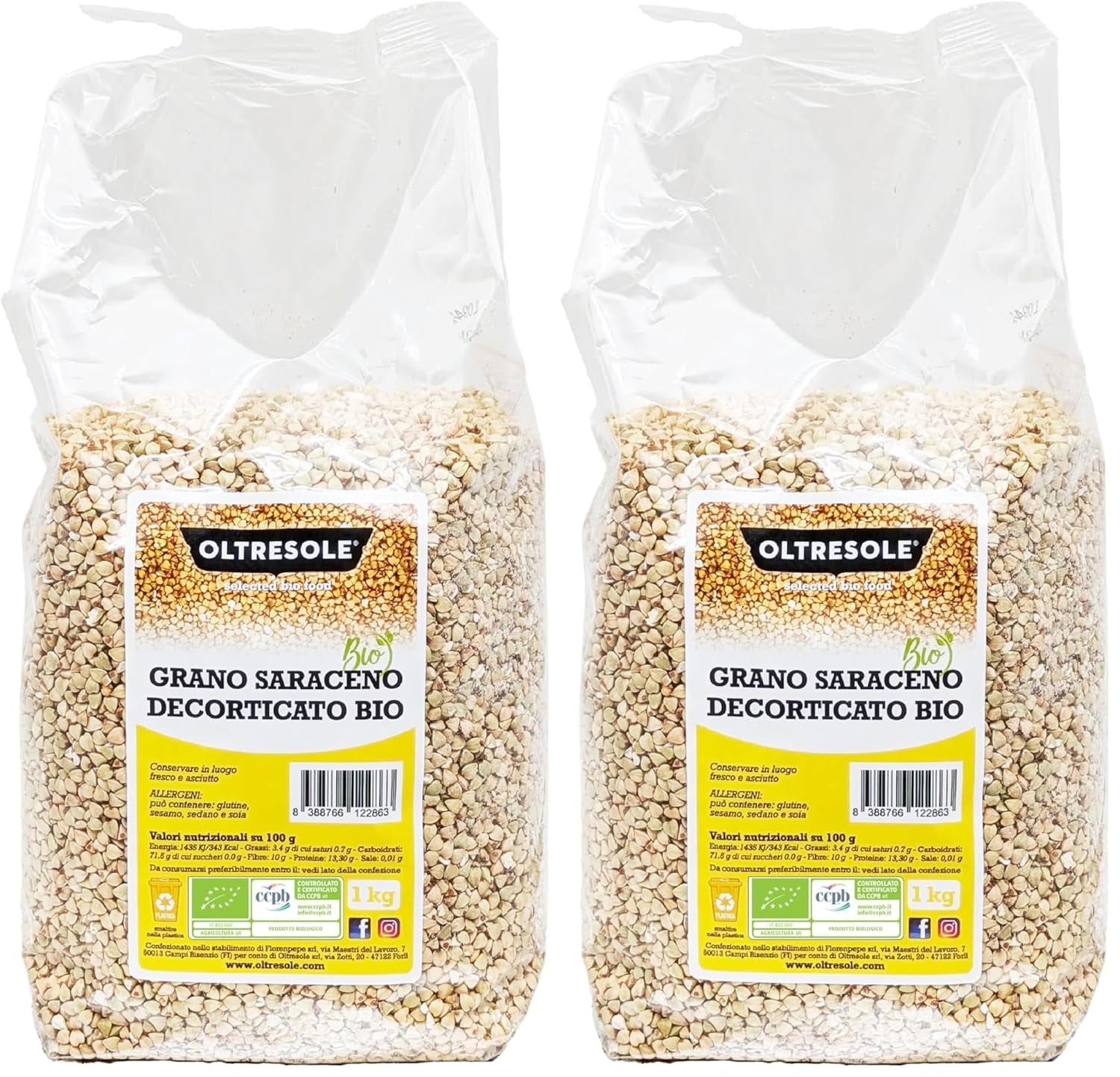 - Bio Buchweizen geschält 5 kg - Getreide, nicht wärmebehandelt, aus biologischem Anbau, kényelmi csomag