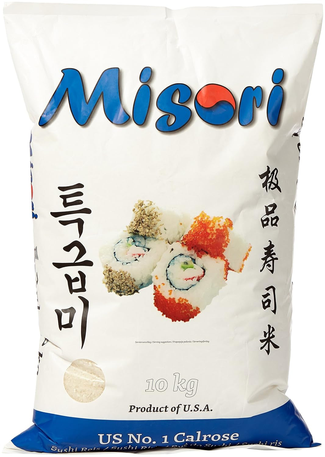 Calrose rizs / rizs sushihoz; Prémium minőség, 1 csomag (1 x 10 kg-os csomag)
