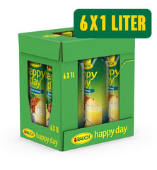 Rauch Happy Day Kókuszos-ananász | Utazás a karibi térségbe | Ananász gyümölcslé és kókuszvíz | 6 x 1 literes, Tetra Prisma Alkoholmentes italok Naty Shop