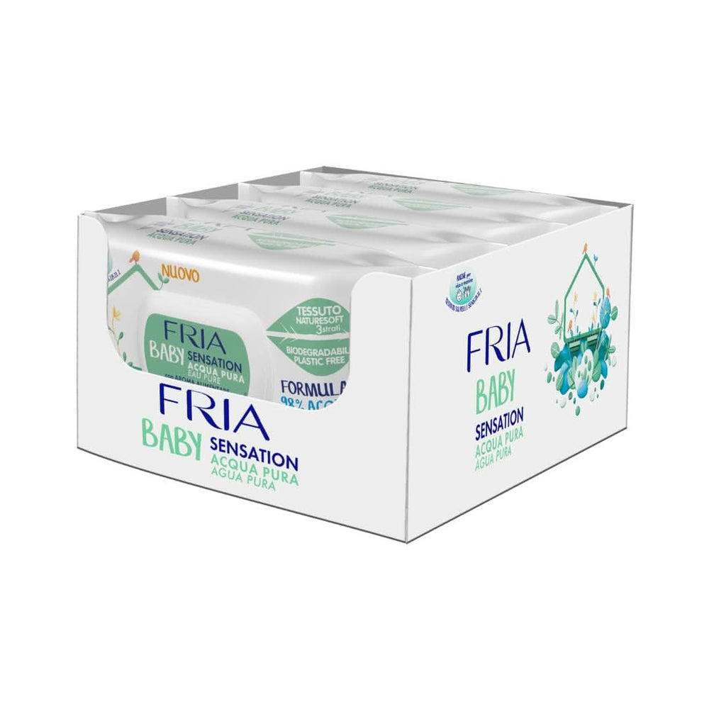 Baby Sensation pelenkázó törlőkendő tiszta vízzel, 98%-ban tisztított víz formula bőrtisztító hatással, bőrgyógyászatilag tesztelt, gazdaságos csomag Baby Wet Wipes Naty Shop 280 Aloe Vera törlőkendő