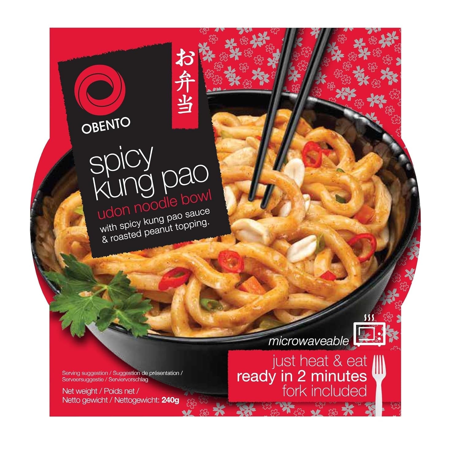 Édes-savanyú Udon Bowl, Mikrohullámú készétel, 240g