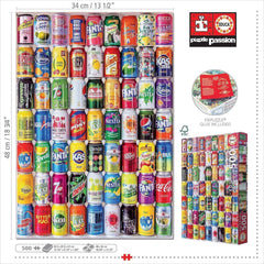 Educa - Puzzle 500 piese pentru adulti | Cutii de bautura, puzzle 500 piese pentru adulti si copii de la 11 ani, limonada, design, multicolor (18447) Puzzle Naty Shop