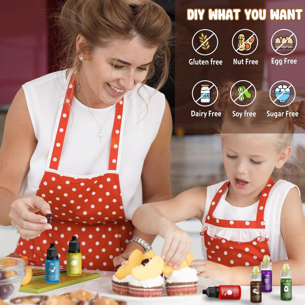 Coloranti alimentari lichizi, concentrati, pentru prajituri Naty Shop