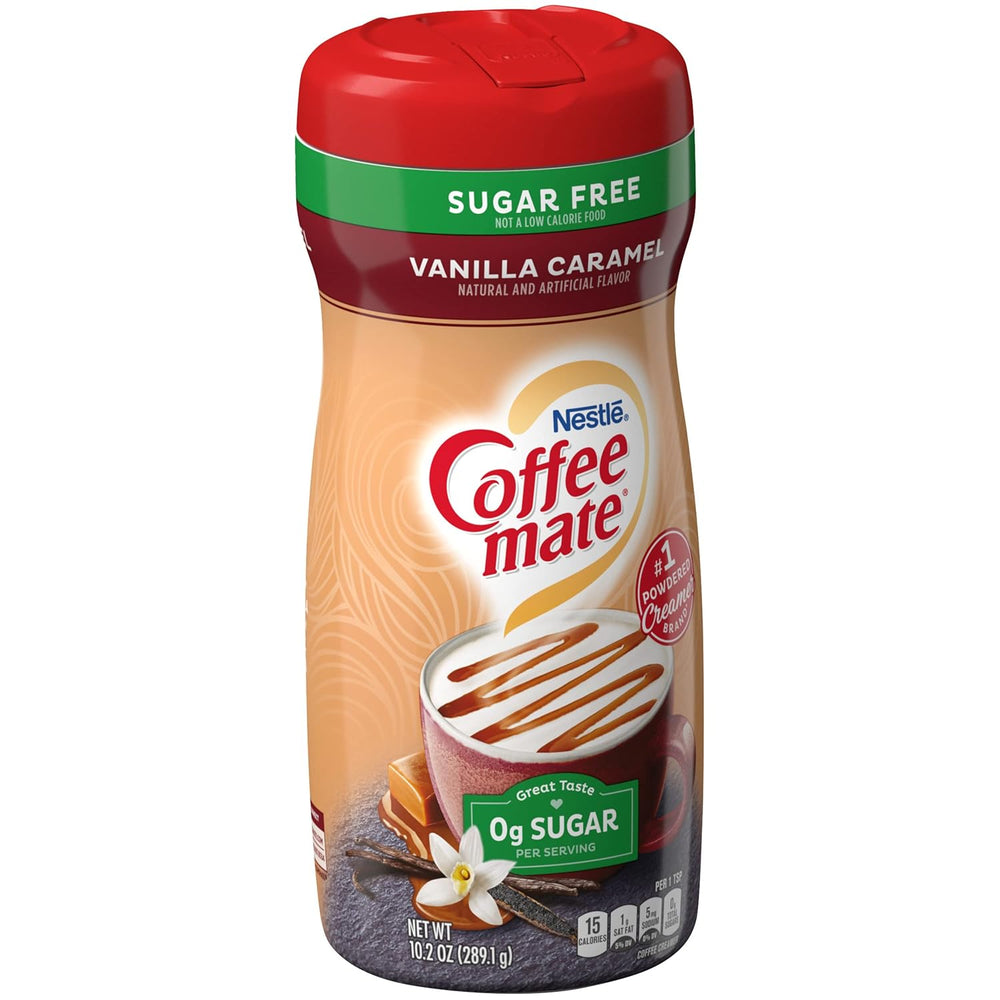 Coffee-Mate vanília karamell, cukormentes porított kávékrém, Kaffeesahne por - vanília karamell - OHNE ZUCKER! az USA-ból