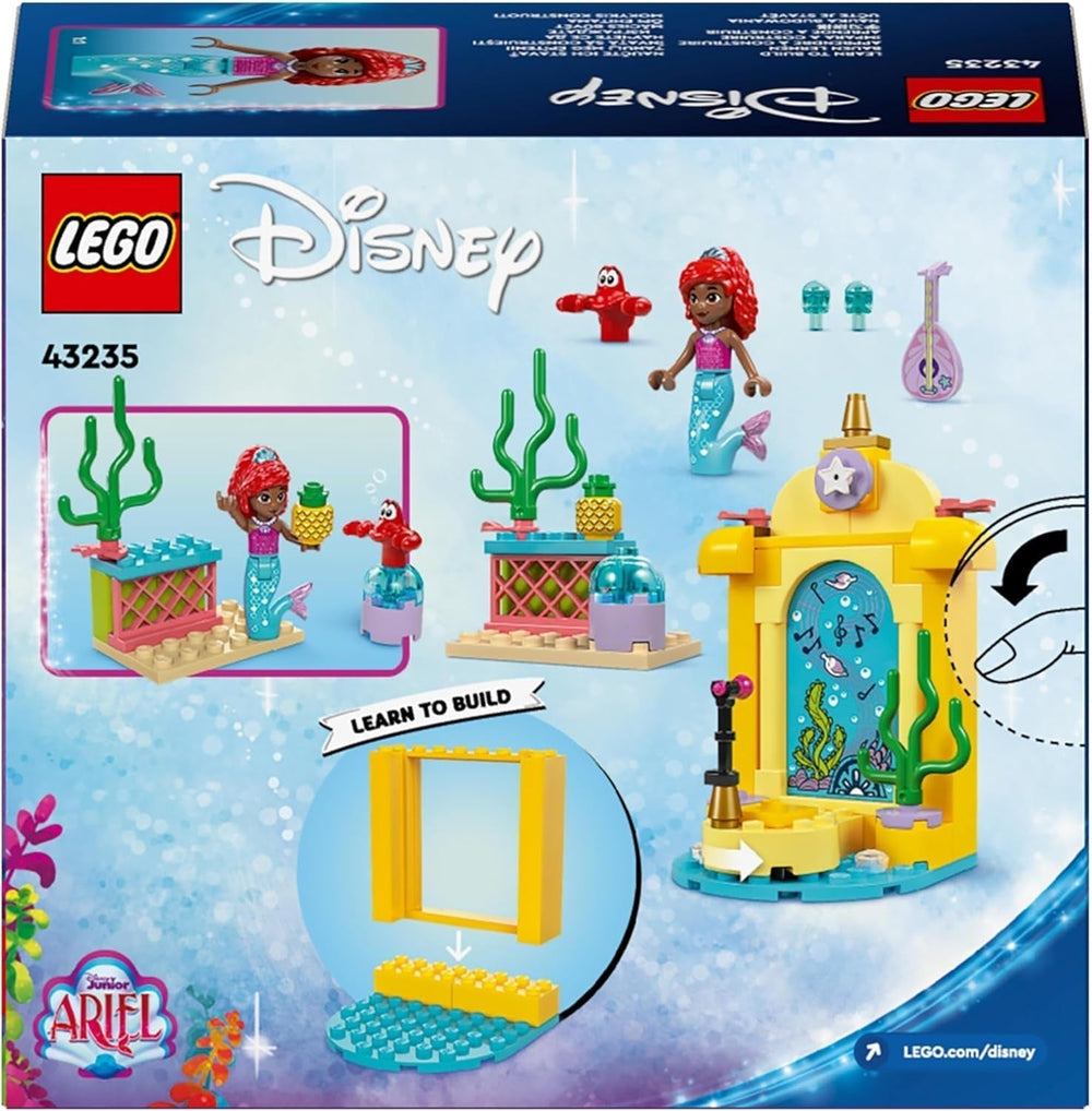 LEGO Ç€ Disney Princess Arielle zenés színpadépítő játéka gyerekeknek 2 figurával, ajándékötlet lányoknak és fiúknak 4 éves kortól és tévésorozat rajongóknak, gyerekjáték 43235 építőkészletek Beuche den LEGO-Store