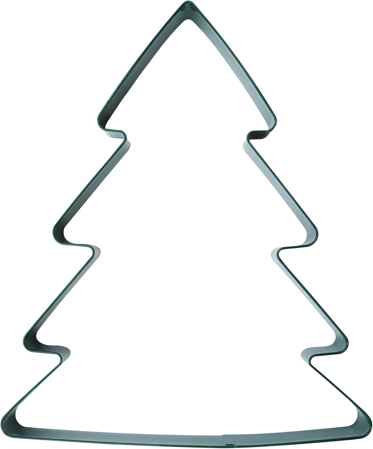 Formă gigantică de biscuiți de Crăciun, brad de Crăciun (18cm / 7"), verde