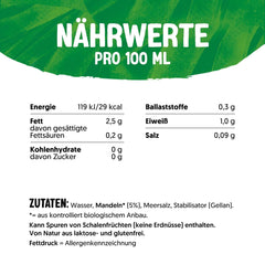 Alpro Bio Mandeldrink ohne Zucker – 8 x 1 l