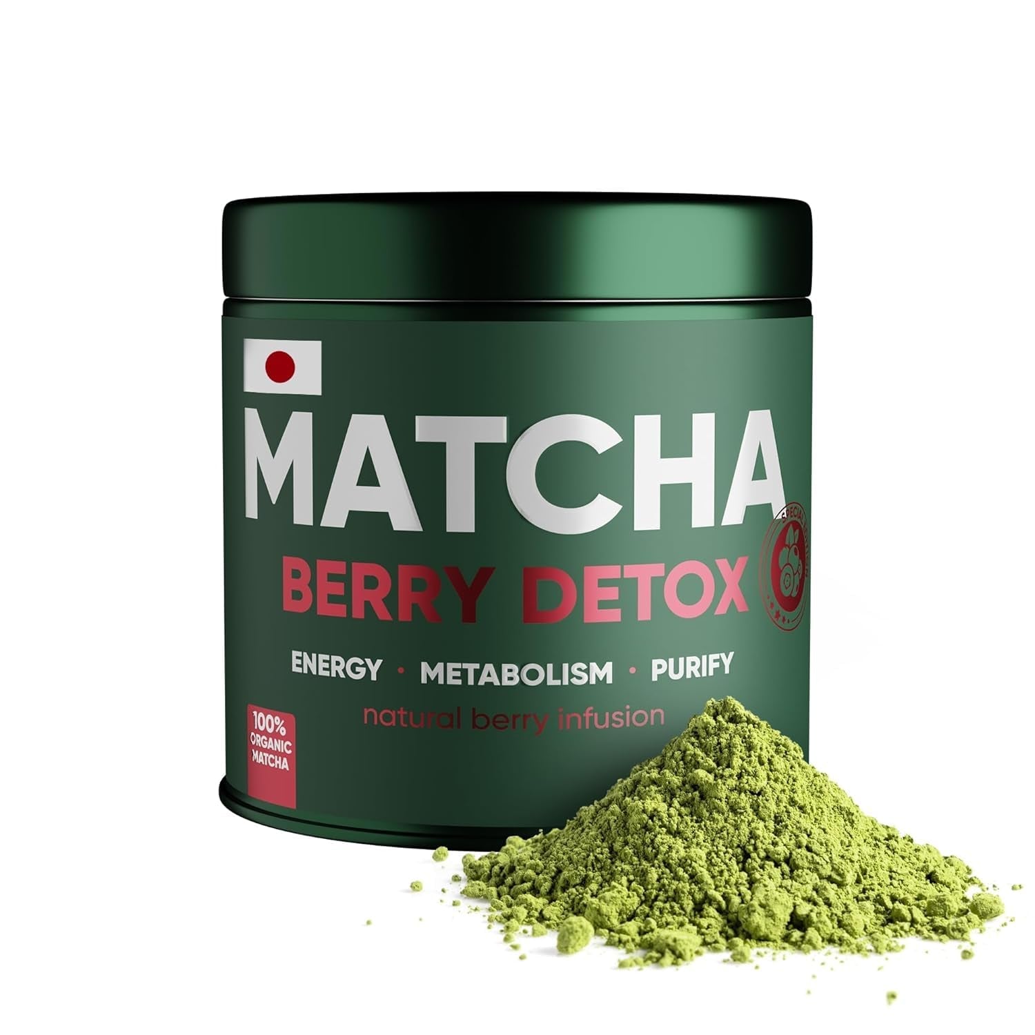 WOW TEA Matcha pulbere – pulbere fină din Japonia cu gust proaspăt – ideală pentru ceai Matcha, latte sau smoothie-uri – fără aditivi (detox)