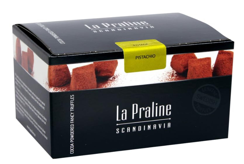 La Praline csokis szarvasgomba pisztáciával 200g – Kézzel készített praliné Svédországból, prémium csokoládé