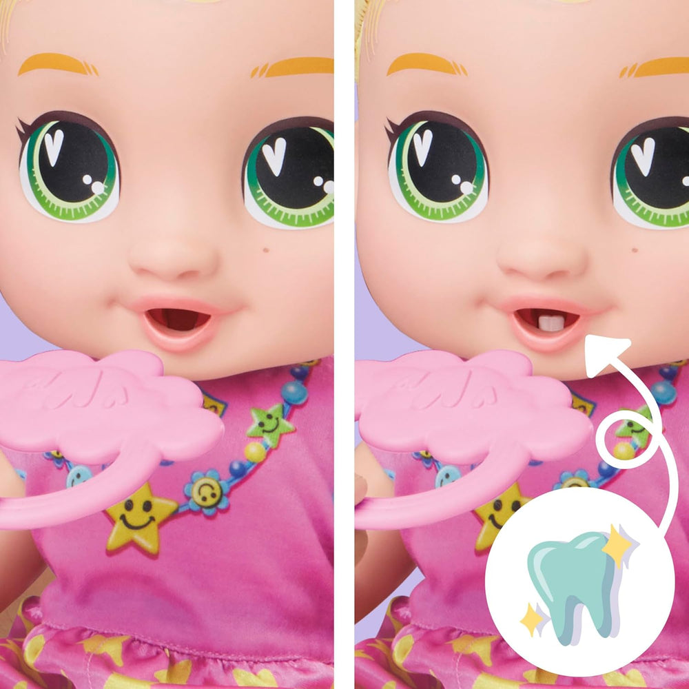Baby Grows Up Puppe LaLa GooGoo – interaktív játék Babypuppe mit Wachstum (25–35 cm), 75+ Geräusche, 6 Mileensteine, Spielzeug für Kinder ab 3 Jahren